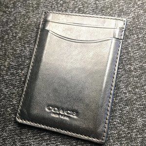 Coach Card Holder Wallet With Money Clip